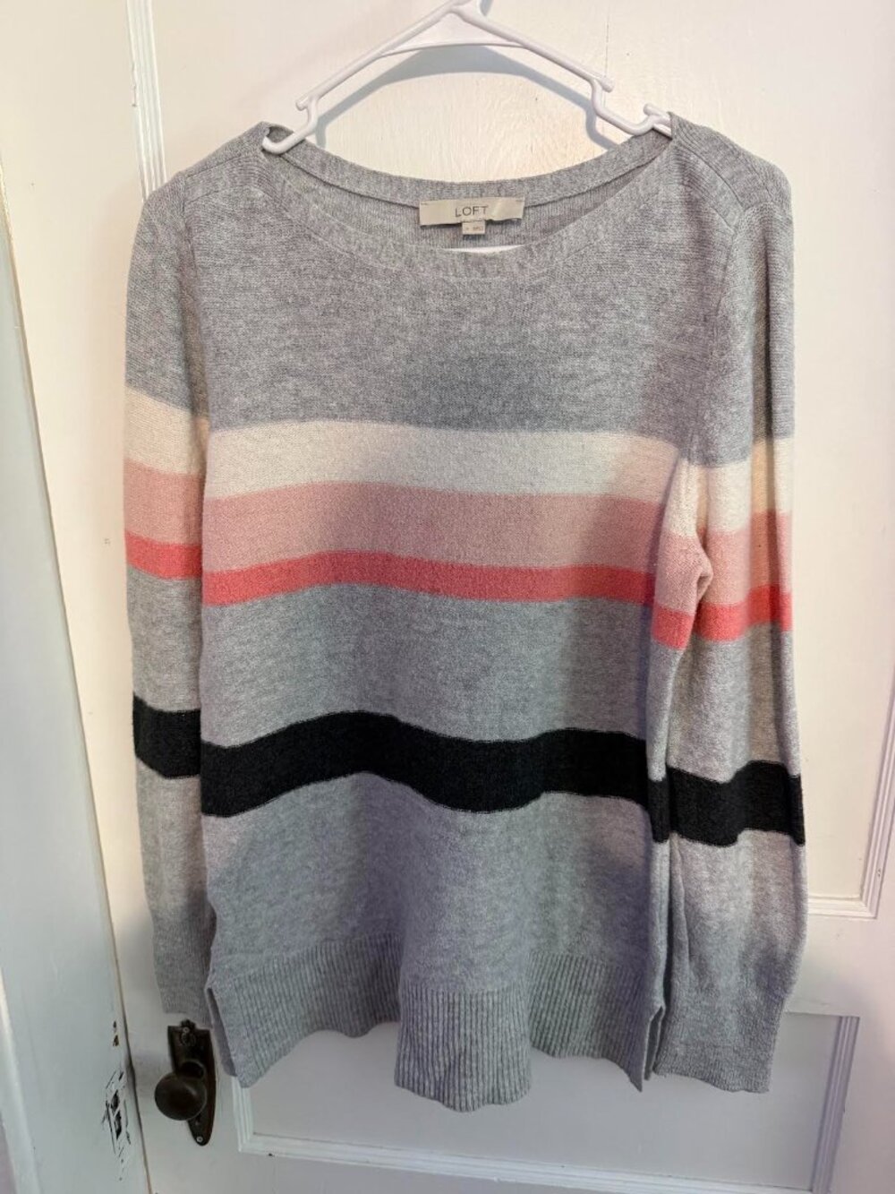 Striped Wool Blend Sweater